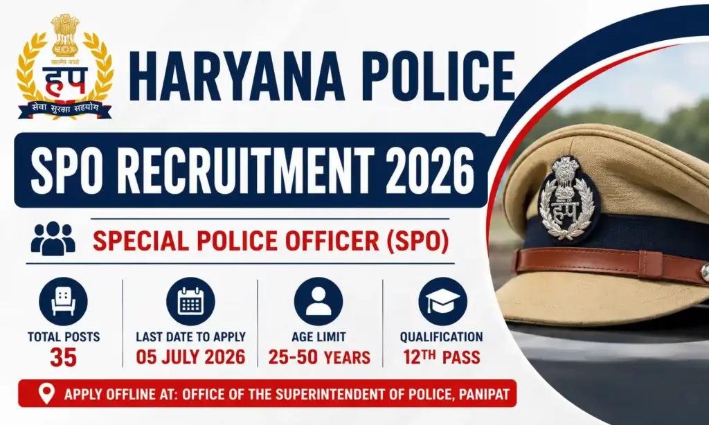 haryana police spo recruitment 2026