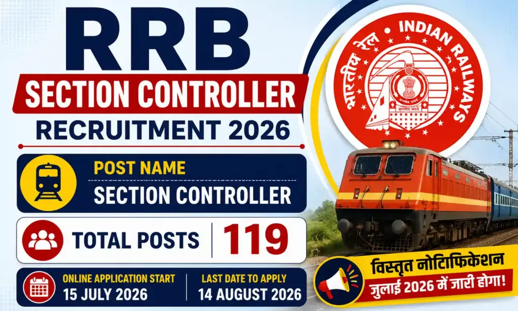 rrb section controller recruitment 2026