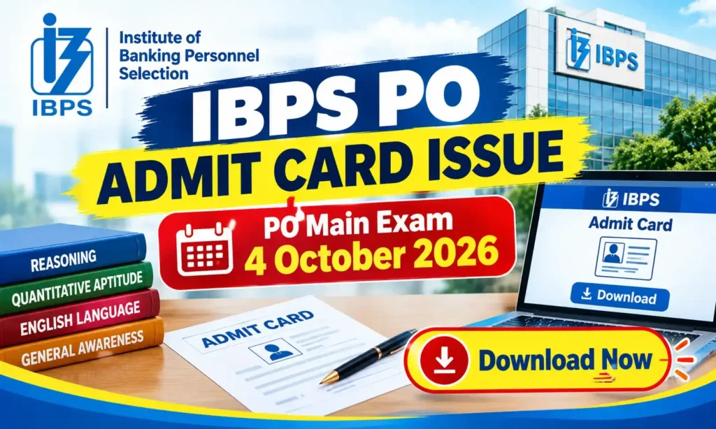 ibps po main exam admit card 2026