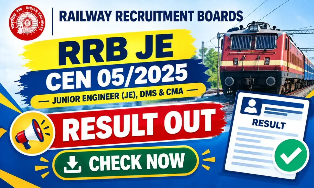 rrb je cbt 2 result 2026