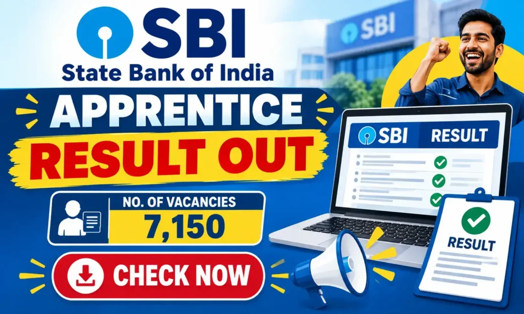 sbi bank apprentice result 2026