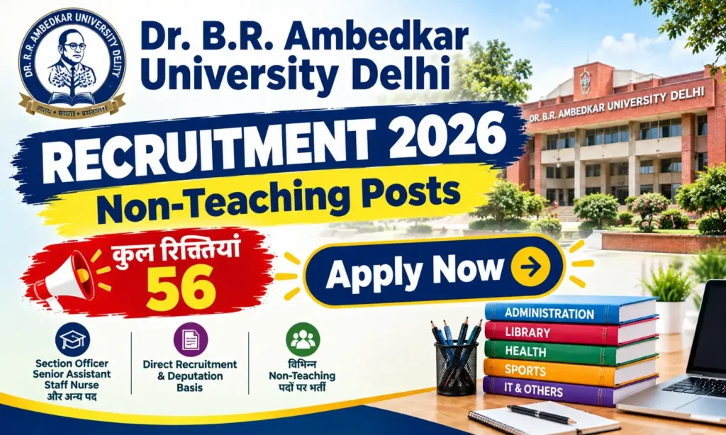 dr. b.r. ambedkar university delhi recruitment 2026