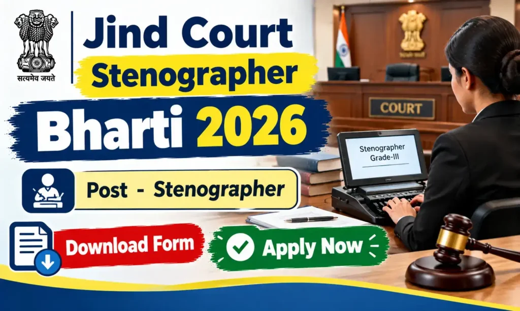 jind court stenographer recruitment 2026